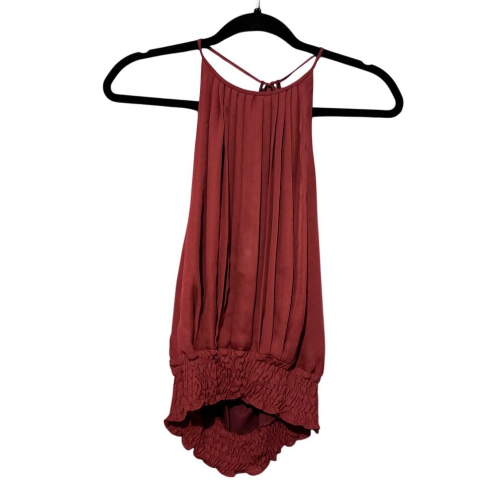Rebecca Minkoff Liza Silk Halter Tank Top